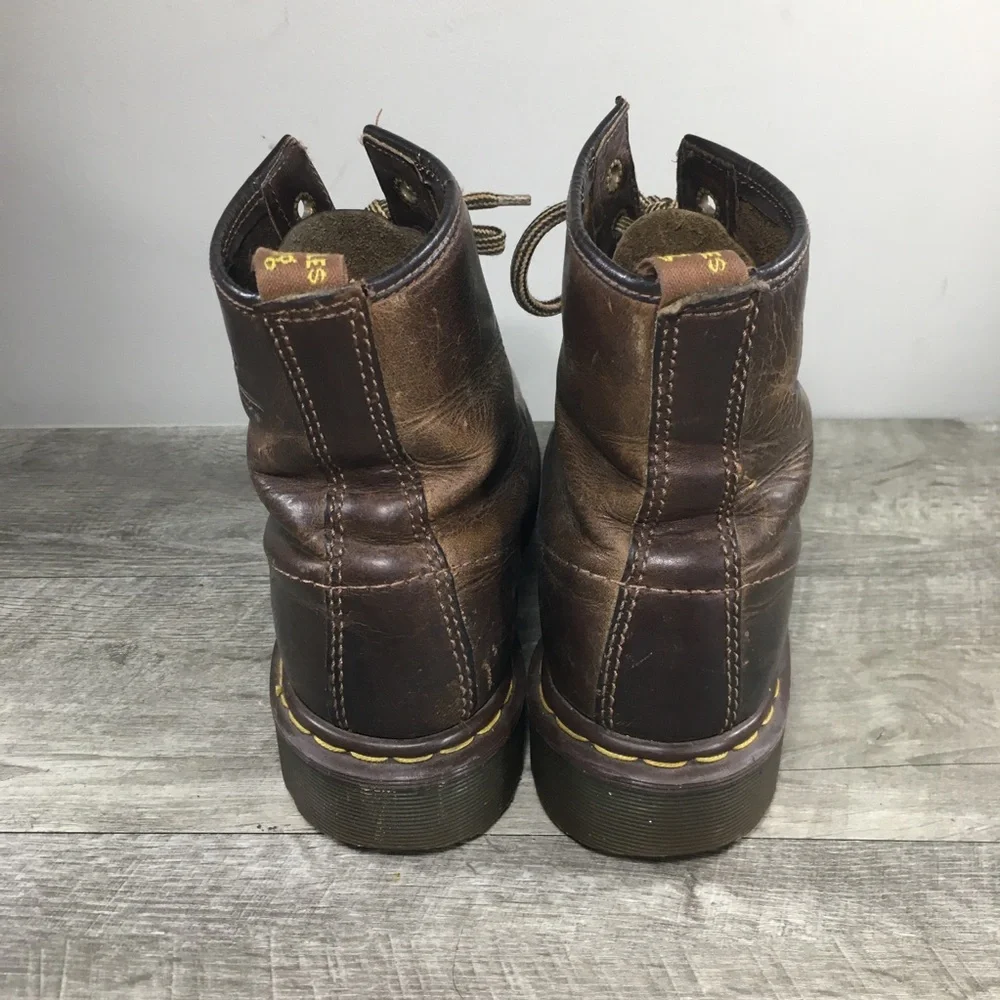 Vintage Dr. Martens 1460 Ben Crazy Horse England Leather Combat Men Boots Size 9